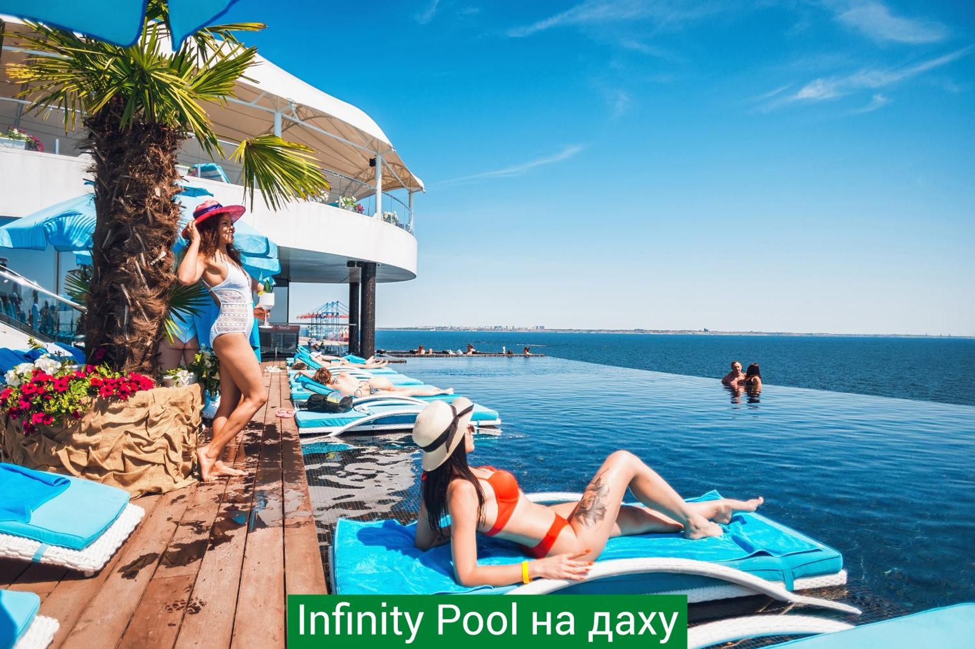Nemo Hotel Resort & Spa Odessa Exteriör bild Infinity pool at the Black Sea